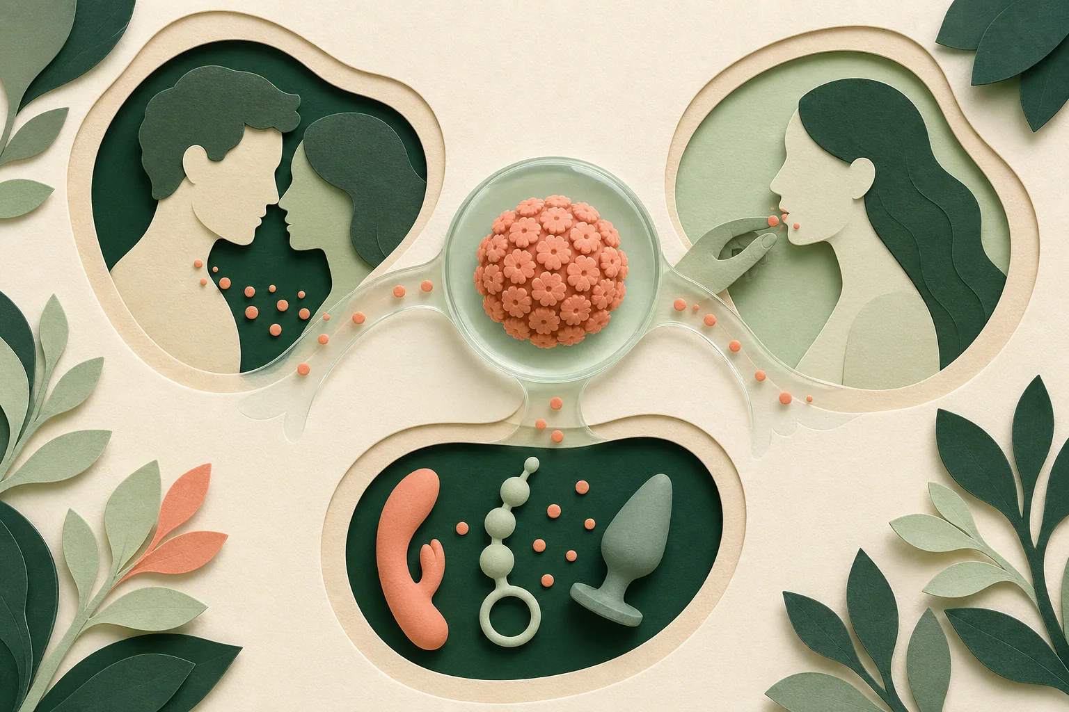 Các đường lây HPV qua da vùng sinh dục miệng và đồ chơi