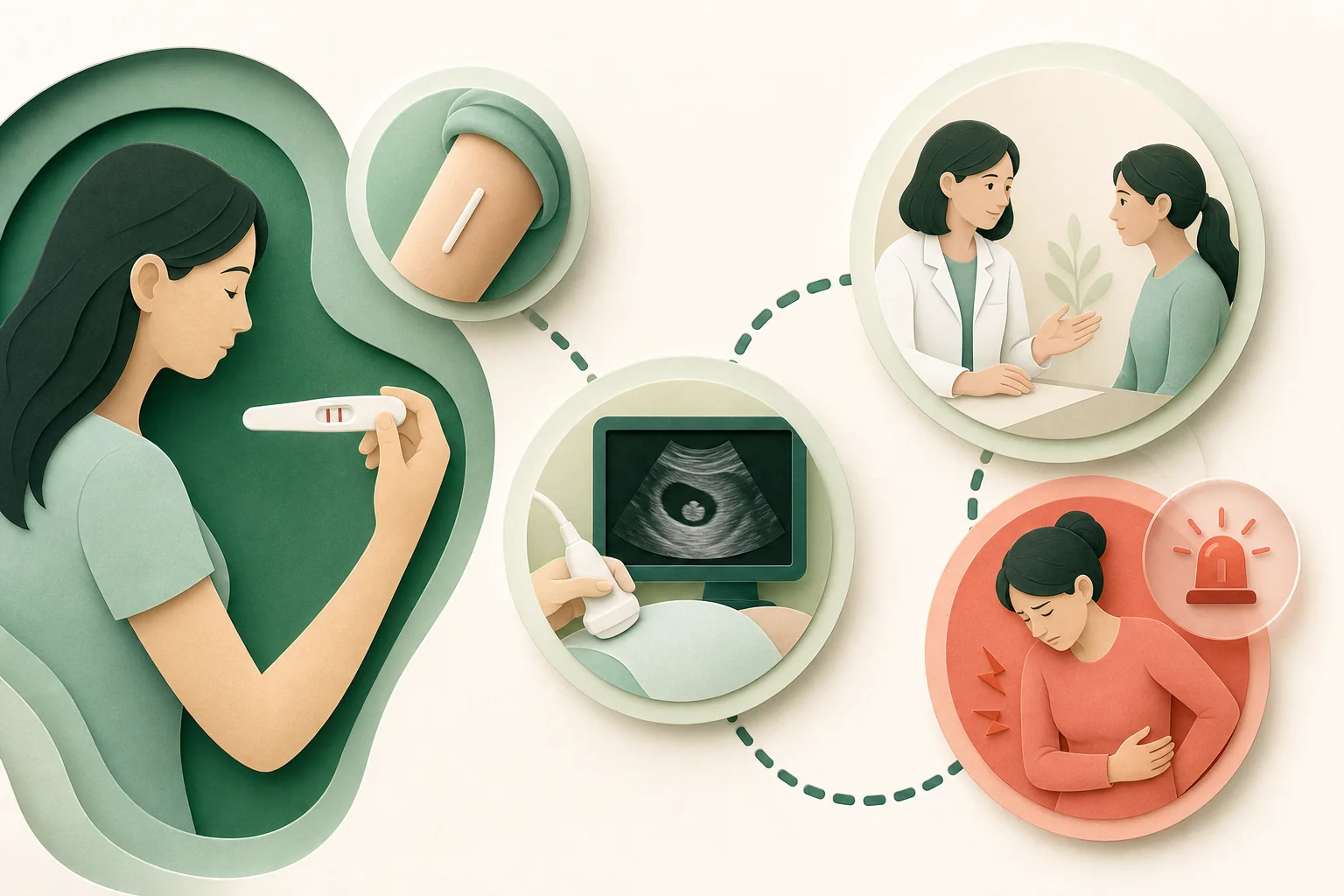 Thử thai khám vị trí thai và kiểm tra que