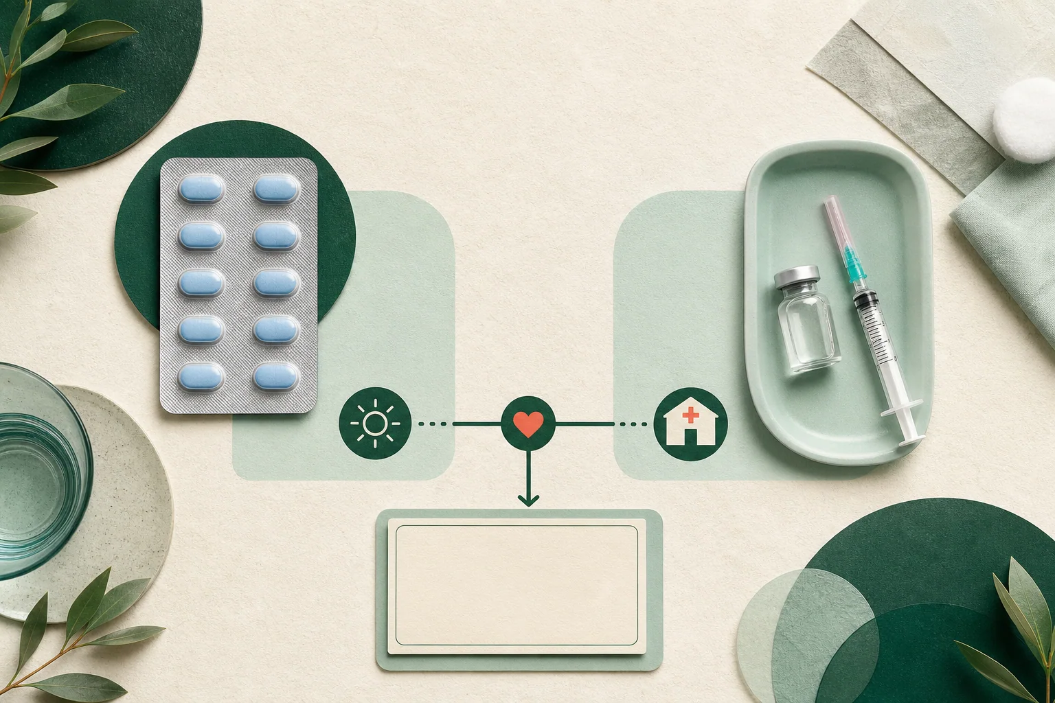 Các lựa chọn dự phòng HIV được sắp xếp trên nền y khoa